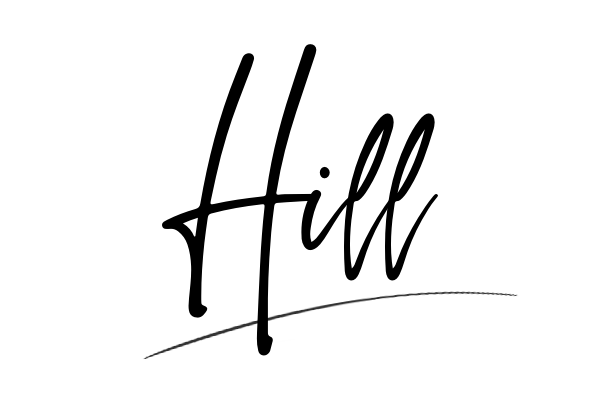 The best stylish Hill name signature simple easy in English
