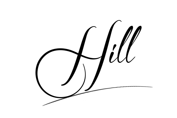 The best stylish Hill name signature simple easy in English