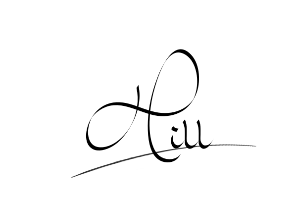 The best stylish Hill name signature simple easy in English