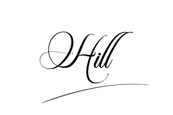 The best stylish Hill name signature simple easy in English