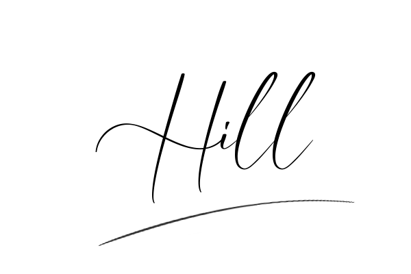 The best stylish Hill name signature simple easy in English