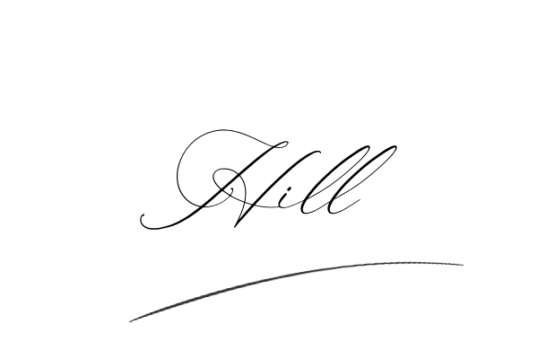 The best stylish Hill name signature simple easy in English