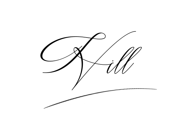 The best stylish Hill name signature simple easy in English