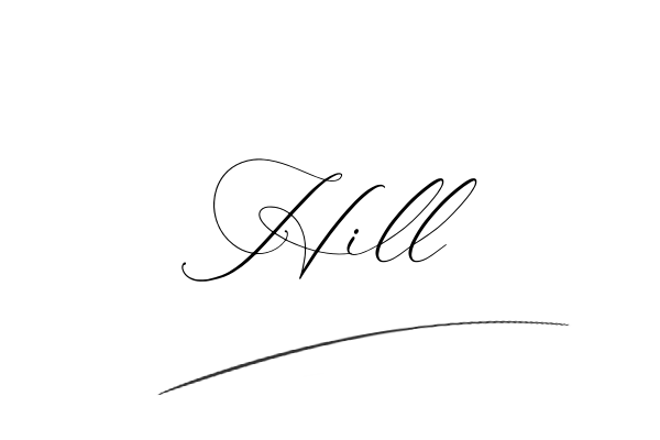 The best stylish Hill name signature simple easy in English