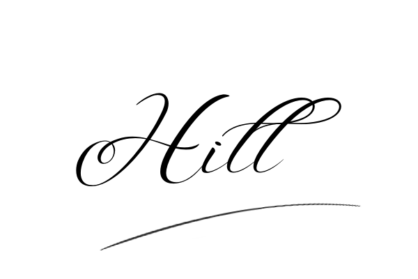 The best stylish Hill name signature simple easy in English