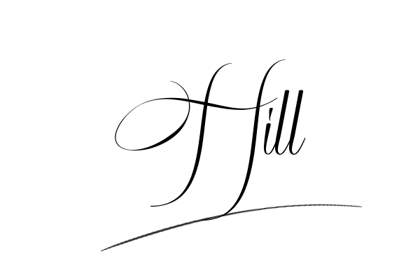 The best stylish Hill name signature simple easy in English