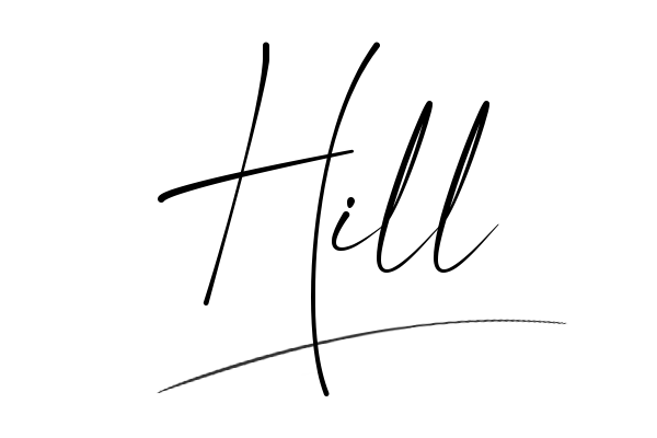 The best stylish Hill name signature simple easy in English