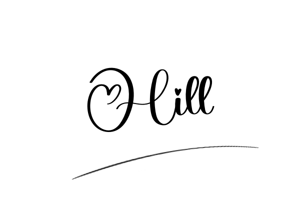 The best stylish Hill name signature simple easy in English