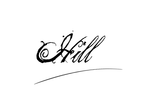 The best stylish Hill name signature simple easy in English