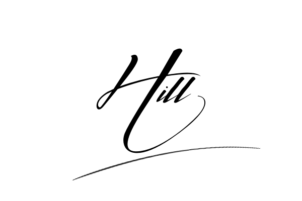 The best stylish Hill name signature simple easy in English