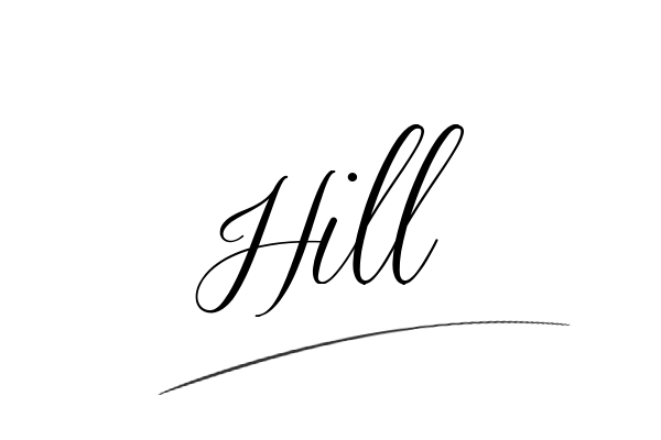 The best stylish Hill name signature simple easy in English