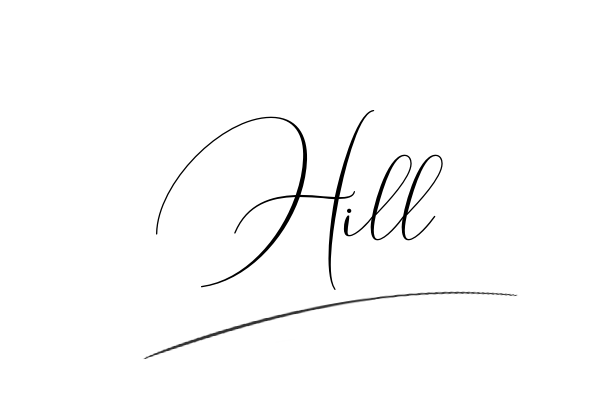 The best stylish Hill name signature simple easy in English