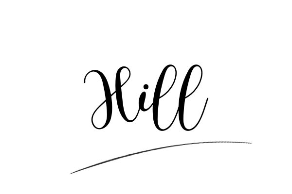 The best stylish Hill name signature simple easy in English