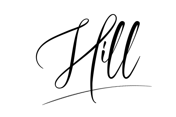 The best stylish Hill name signature simple easy in English