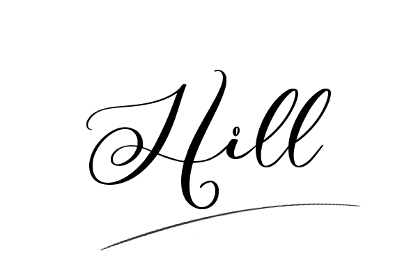 The best stylish Hill name signature simple easy in English