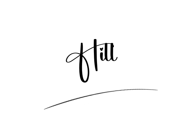 The best stylish Hill name signature simple easy in English