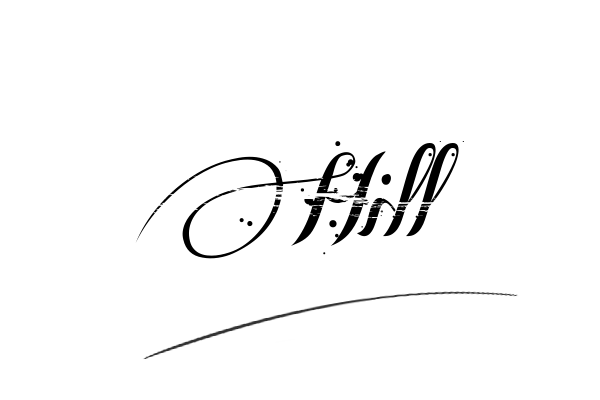 The best stylish Hill name signature simple easy in English