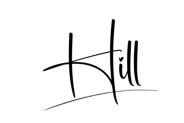 The best stylish Hill name signature simple easy in English