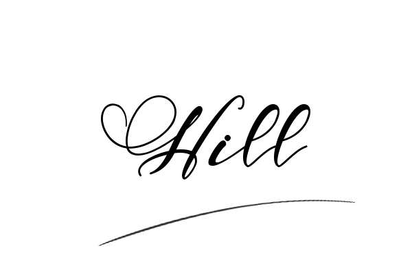 The best stylish Hill name signature simple easy in English