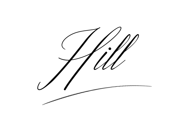 The best stylish Hill name signature simple easy in English
