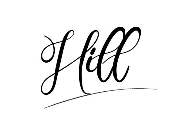 The best stylish Hill name signature simple easy in English