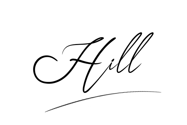 The best stylish Hill name signature simple easy in English