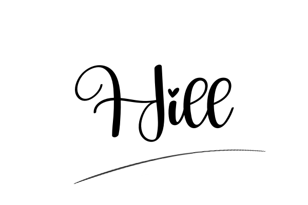 The best stylish Hill name signature simple easy in English