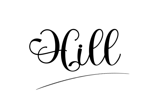 The best stylish Hill name signature simple easy in English