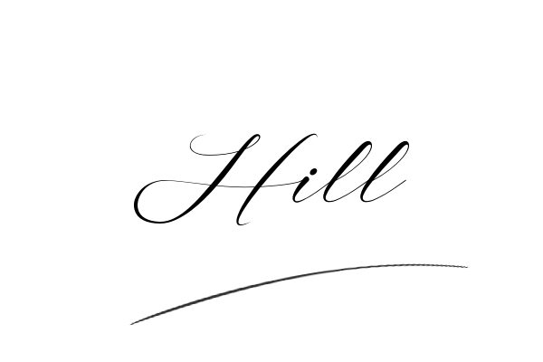 The best stylish Hill name signature simple easy in English