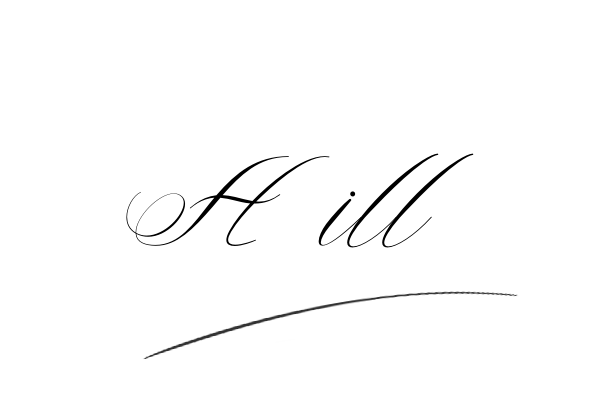 The best stylish Hill name signature simple easy in English