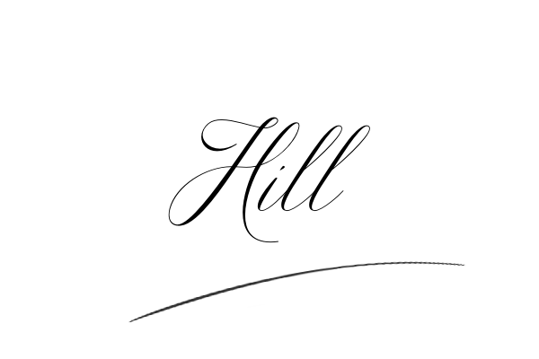 The best stylish Hill name signature simple easy in English