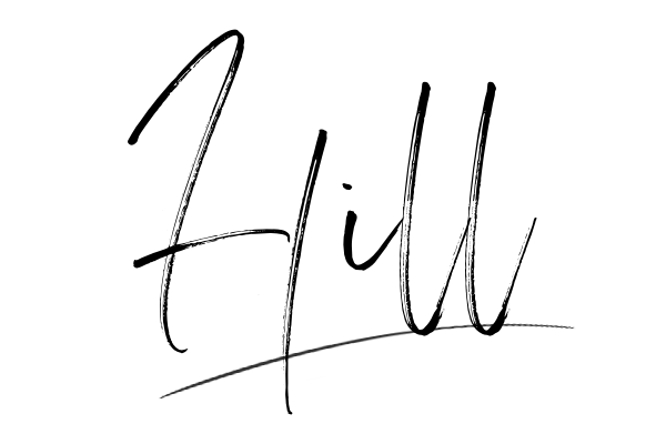 The best stylish Hill name signature simple easy in English