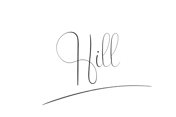 The best stylish Hill name signature simple easy in English