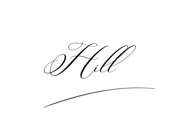 The best stylish Hill name signature simple easy in English