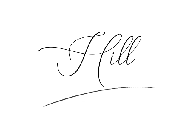 The best stylish Hill name signature simple easy in English
