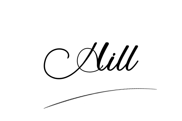 The best stylish Hill name signature simple easy in English