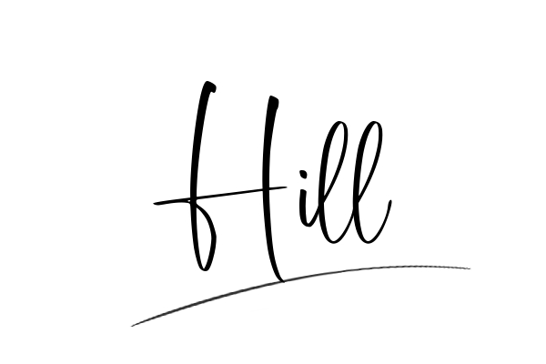 The best stylish Hill name signature simple easy in English