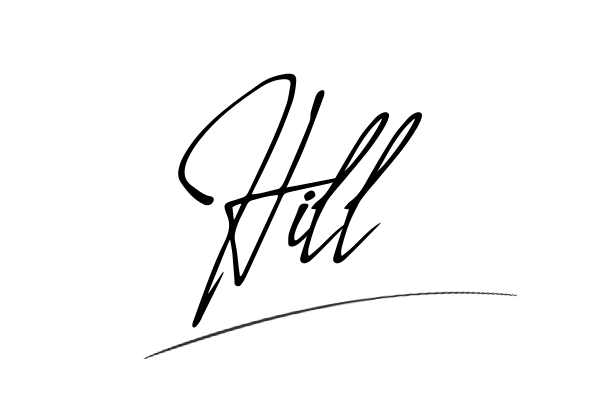 The best stylish Hill name signature simple easy in English