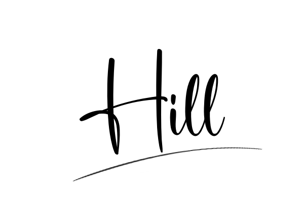 The best stylish Hill name signature simple easy in English