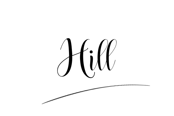 The best stylish Hill name signature simple easy in English