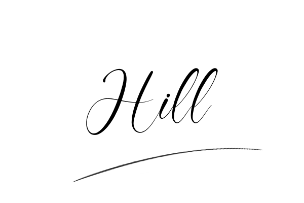 The best stylish Hill name signature simple easy in English