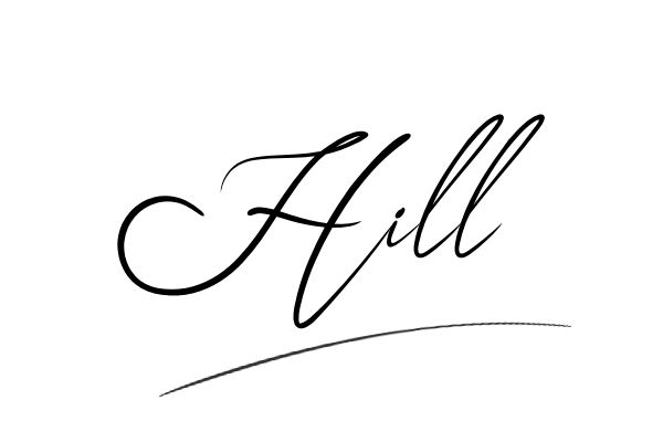 The best stylish Hill name signature simple easy in English