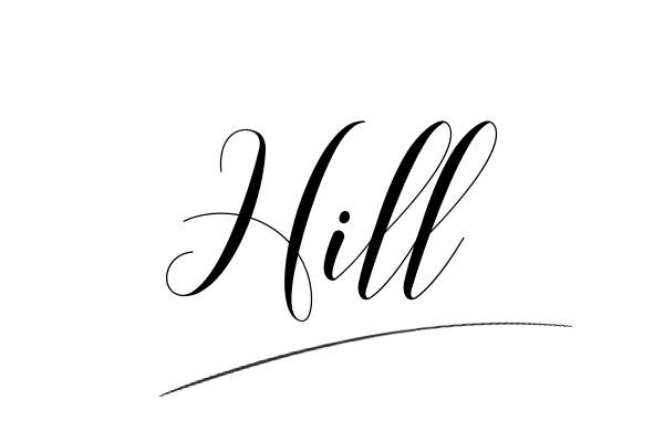 The best stylish Hill name signature simple easy in English