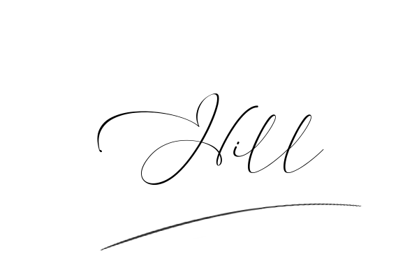 The best stylish Hill name signature simple easy in English