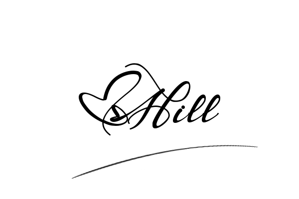The best stylish Hill name signature simple easy in English