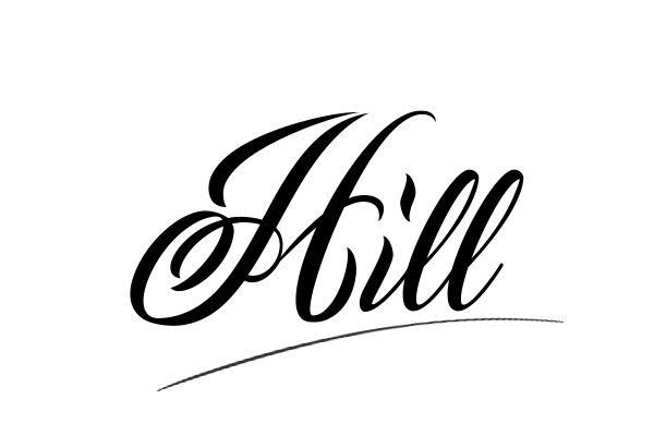 The best stylish Hill name signature simple easy in English