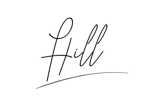 The best stylish Hill name signature simple easy in English