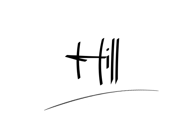 The best stylish Hill name signature simple easy in English