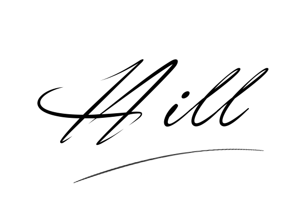 The best stylish Hill name signature simple easy in English