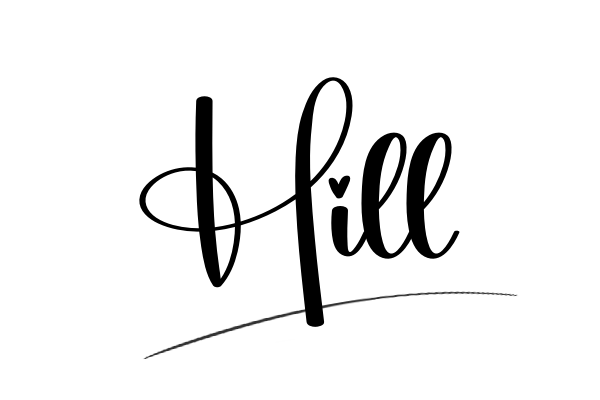 The best stylish Hill name signature simple easy in English